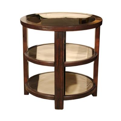 Uttermost Kona Monteith Mirrored 3 Tier End Table
