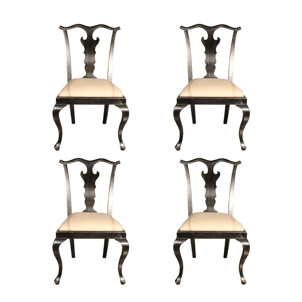  4pc Asian Style Dining Chairs