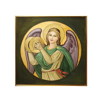 Original Angel with Cymbals Painting