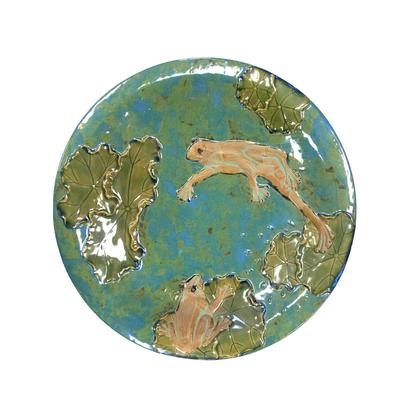 Global Views Décor Frog Plate with Stand 