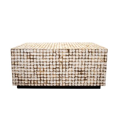 Houzz Rectangle Coconut Shell Coffee Table