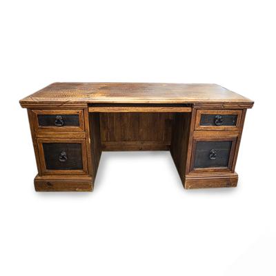 Rustic Brown Wood Desk