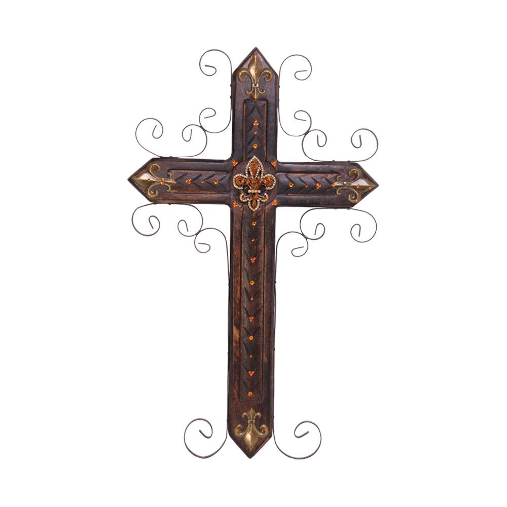  Rhinestone Cross Art Original Handmade Cedros