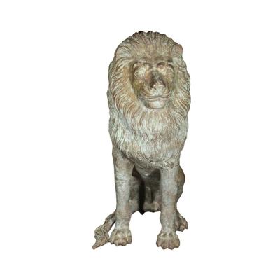 Patina Bronze Lion 3ft Tall