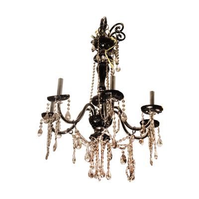 Chandelier with 6 Lights and Crystals