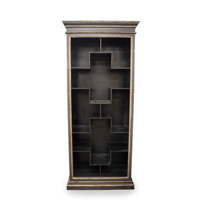 Grey, Black and Gold Bookcase 