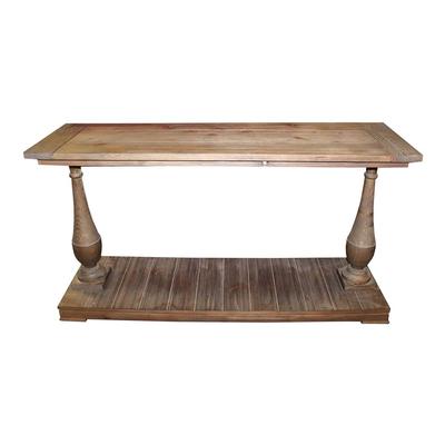 Wash Wood Plank Style Entry Table