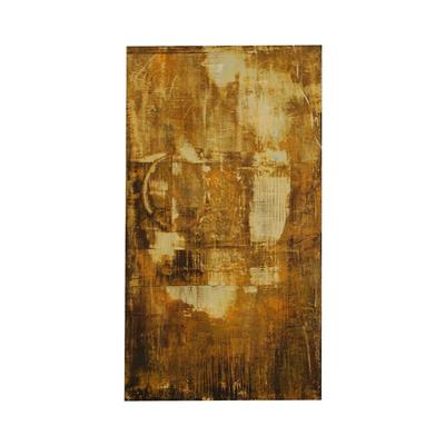 Original Brown and Green Oil Abstract Art