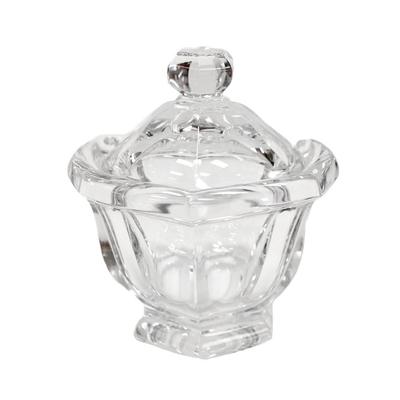 Baccarat Crystal Panel Candy Dish with Lid 
