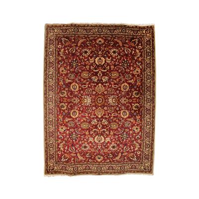 Red & Tan Persian Hand Tied Rug