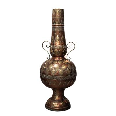 Etched Copper & Brass Vase