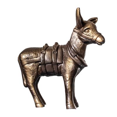 Heavy Bronze Painted Donkey