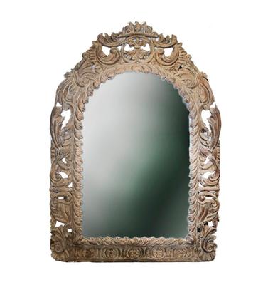 Carved Wood Mirror Frame 