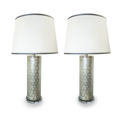 Pair of Jami Young Glass Based Lamps