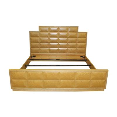 Robb & Stucky Lacquered Blonde Wood King Bed