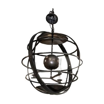 Industrial Sphere 3 Light Chandelier