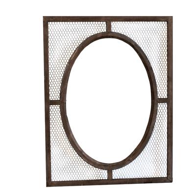 French Style Oval Framed Mirror