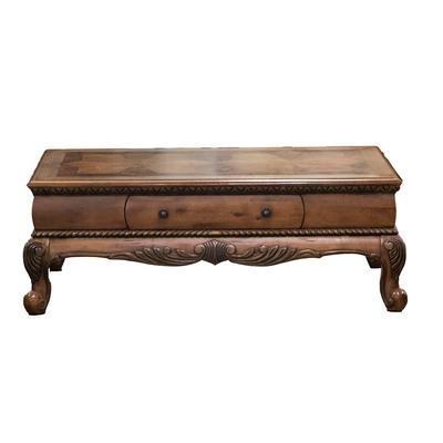 Ashley Carved Coffee Table with Inlay Design