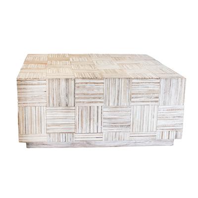 Square Wood Work Coffee Table