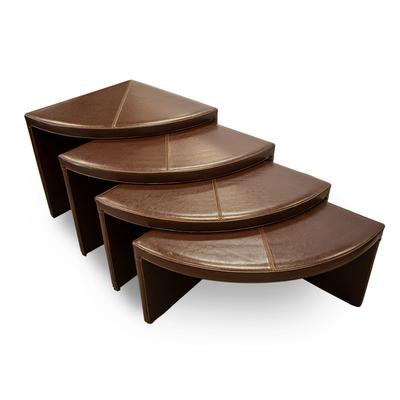 Set of 4 Bernhardt Brown Nesting Tables 