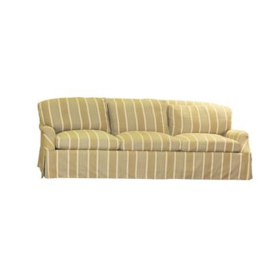 Custom A. Rudin Stripe Fabric Sofa