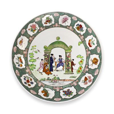 Chinese Porcelain Arbor Plate