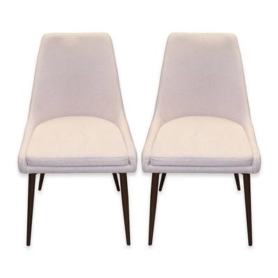 Pair of Pink Mid Century Modern Style Chairs