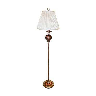 Currey and Company Metal Embossed Floor Lamp