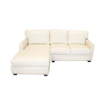 2 Piece Creative Leather Custom Sectional with Chaise