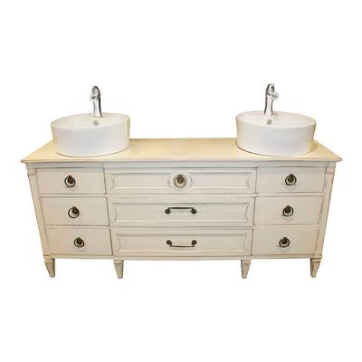 Henredon Vanity Cabinet With Double Pfister Sink