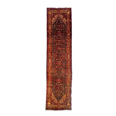 Antique Persian Kashan Hand Tied Runner Rug