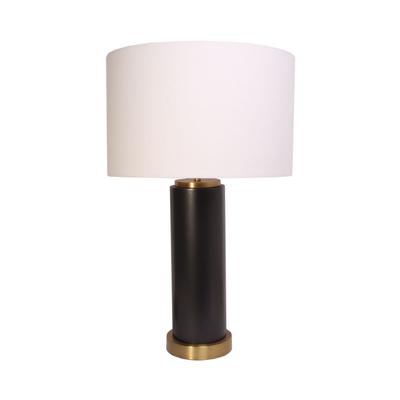 West Elm Metal Pillar With USB Connection Table Lamp