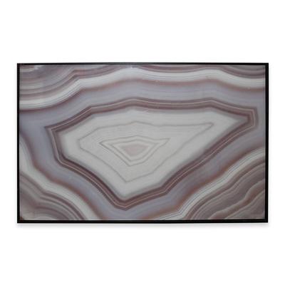 Agate Print with Black Frame