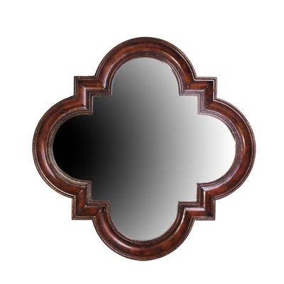 Theodore Alexander Clover Wood Frame Mirror