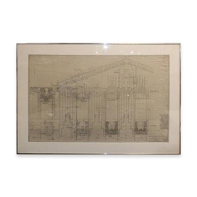 Framed Robert Walker Blueprint