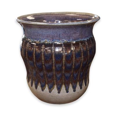 Purple Signed Pottery Vase