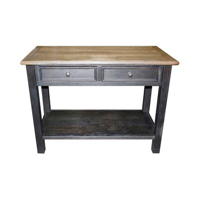 Living Spaces Dark Wood Console Table