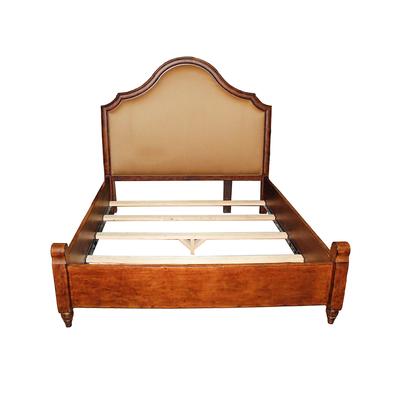 Gold Fabric Padded King Bedframe