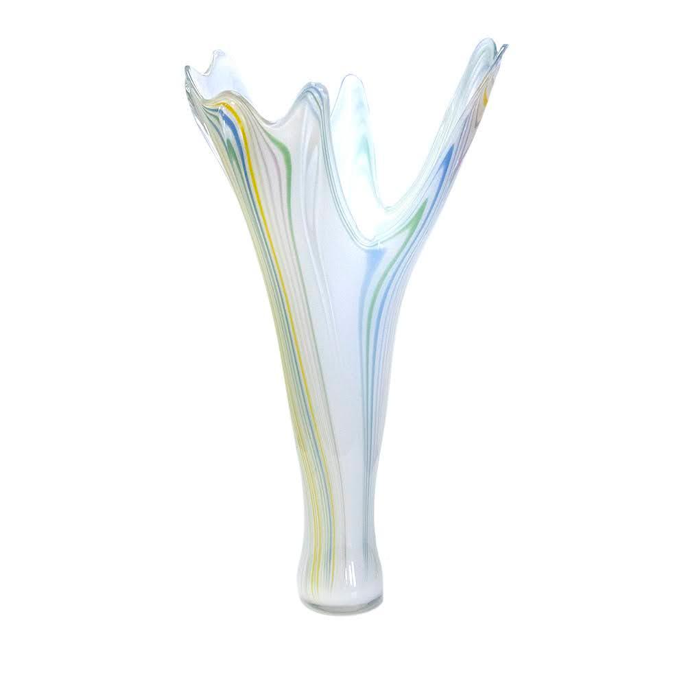  Anthony Gelpi Wavy Glass Vase