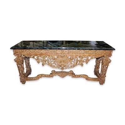 Ornate Entry Table with Faux Top 