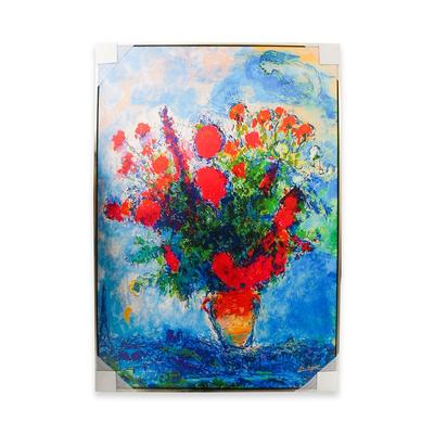 Chagall's Bouquet Over the City Canvas Print 