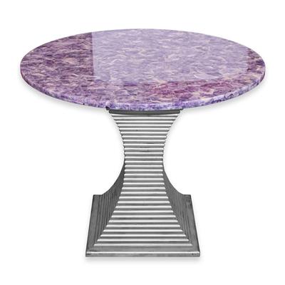 Purple Quartz Top Round Table