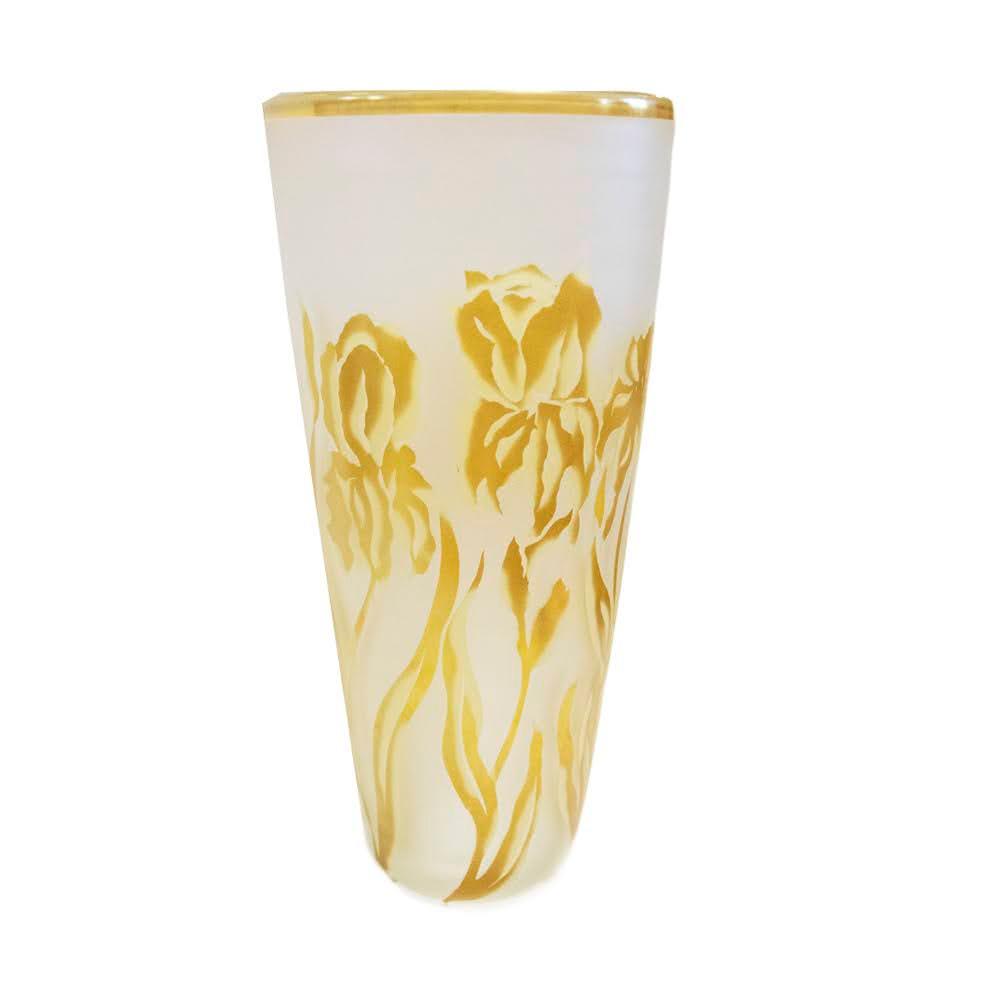  Correia Crystal Gold Vase