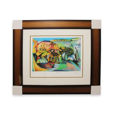 Picasso's Cafe in Royan Print
