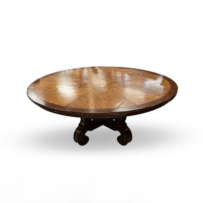 Wood Inlay Star Dining Table 