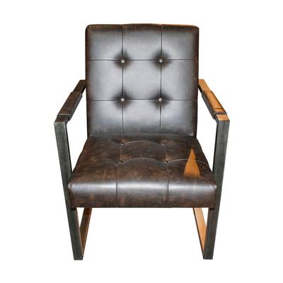Ashley Leather Armchair with Metal Frame