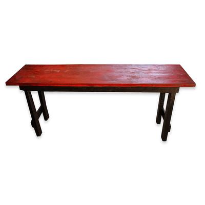 Red and Black Console Table 