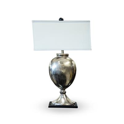 Silver Brushed Urn Table Lamp