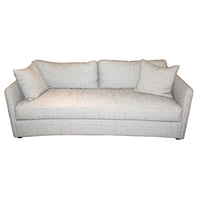 Vanguard Grey Wynn Fabric Bench Sofa 