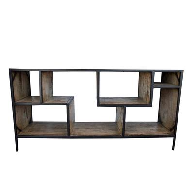 West Elm Pine and Iron Storage Console 